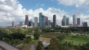Houston Teksas Hava Aracı Hava Görüntüsü