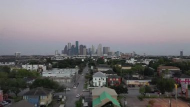 Houston Teksas Hava Aracı Hava Görüntüsü