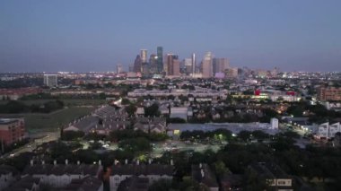 Houston Teksas Hava Aracı Hava Görüntüsü