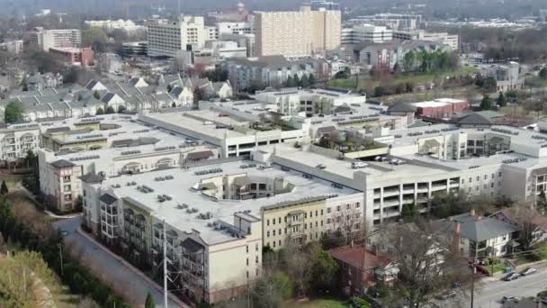 Ponto Vista Aéreo Centro Atlanta Geórgia Apresenta Uma Paisagem Urbana — Vídeo de Stock