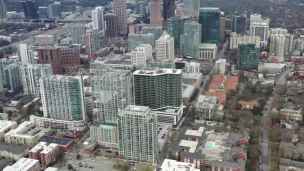 Aerial Downtown Atlanta Geórgia — Vídeo de Stock