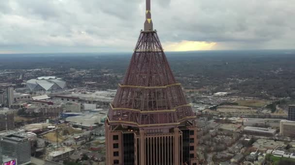 Aerial Downtown Atlanta Georgia — стокове відео