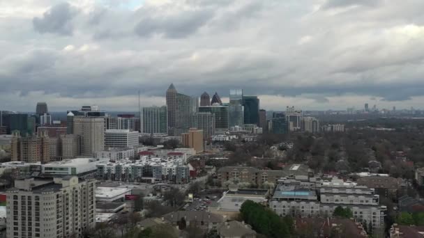 Aerial Downtown Atlanta Geórgia — Vídeo de Stock