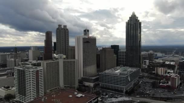 Luchtfoto Van Downtown Atlanta Georgia — Stockvideo