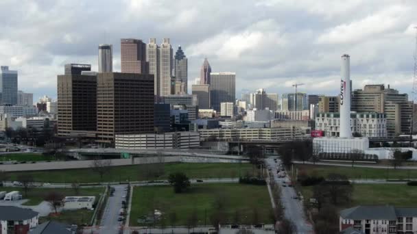 Luchtfoto Van Downtown Atlanta Georgia — Stockvideo