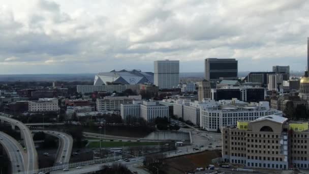 Aerial Downtown Atlanta Geórgia — Vídeo de Stock