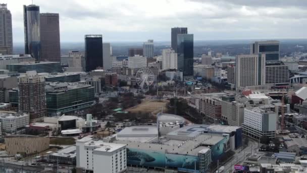 Aerial Downtown Atlanta Georgia — Stock Video