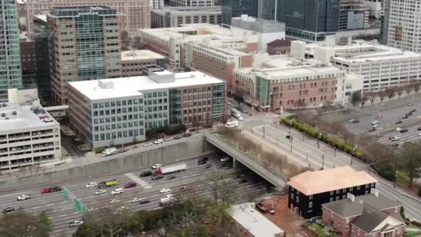 Desde Una Perspectiva Aérea Centro Atlanta Georgia Presenta Dinámico Paisaje — Vídeos de Stock