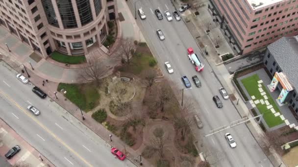 Point Vue Aérien Centre Ville Atlanta Géorgie Présente Paysage Urbain — Video