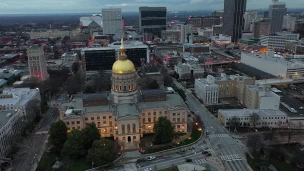 Aerial Downtown Atlanta Georgia — Vídeo de Stock