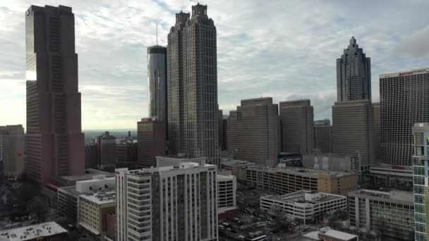 Luchtfoto Van Downtown Atlanta Georgia — Stockvideo