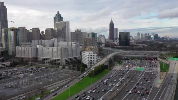 Aerial Downtown Atlanta Georgia — Stockvideo