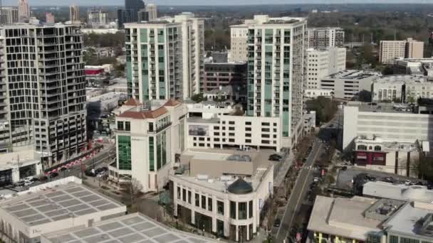 Aerial Buckhead Atlanta Georgia — стоковое видео