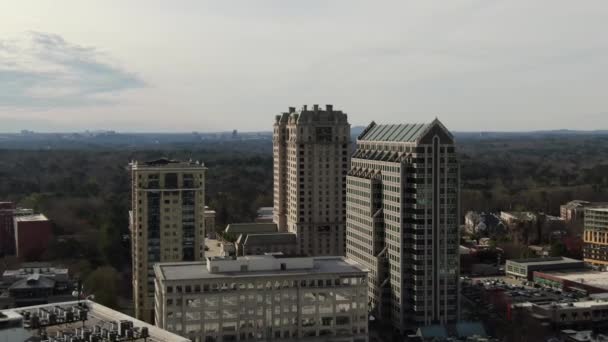 Aerial Buckhead Atlanta Georgia — стоковое видео