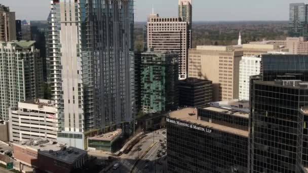 Aerial Buckhead Atlanta Georgia — стокове відео