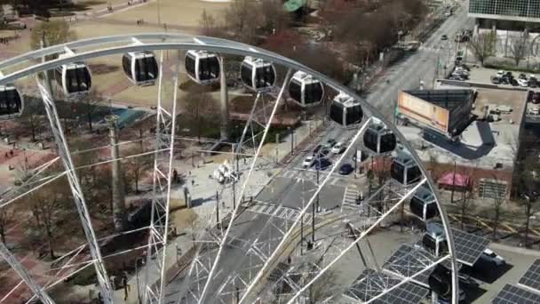 Point Vue Aérien Centre Ville Atlanta Géorgie Présente Paysage Urbain — Video