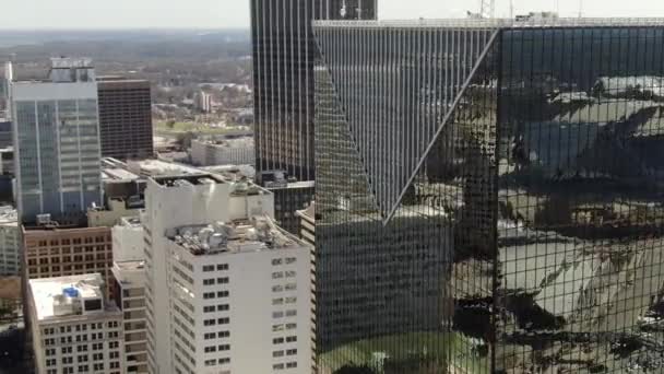 Point Vue Aérien Centre Ville Atlanta Géorgie Présente Paysage Urbain — Video