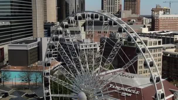 Vanuit Een Antenne Perspectief Het Centrum Van Atlanta Georgia Presenteert — Stockvideo