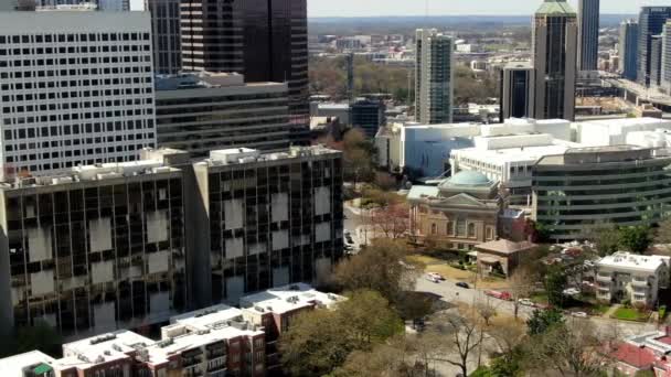 Desde Una Perspectiva Aérea Centro Atlanta Georgia Presenta Dinámico Paisaje — Vídeo de stock