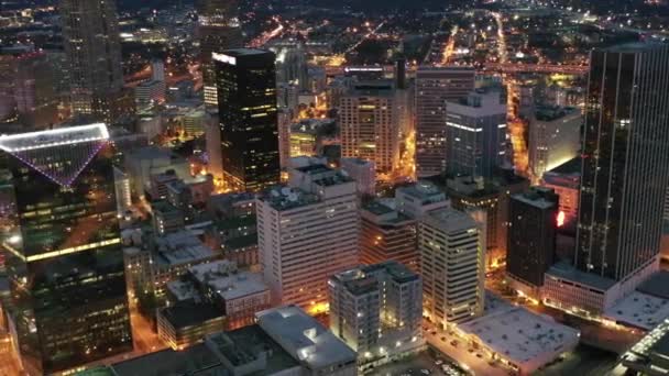 Aerial Downtown Atlanta Georgia — 비디오
