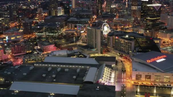Aerial Downtown Atlanta Geórgia — Vídeo de Stock