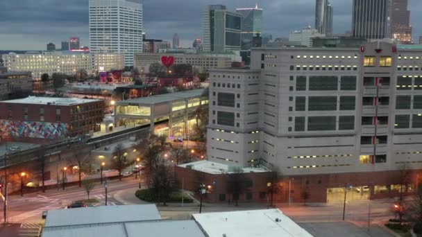 Aerial Downtown Atlanta Γεωργία — Αρχείο Βίντεο