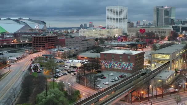 Aerial Downtown Atlanta Georgia — Stok video