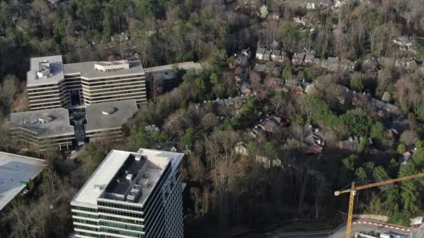 乔治亚州亚特兰大巴克黑德的空中支援 — 图库视频影像
