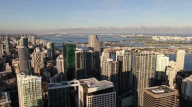 Brickell Havalimanı, Miami, Florida Gün batımında