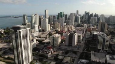 Şehir merkezinin havası Miami, Florida Skyline