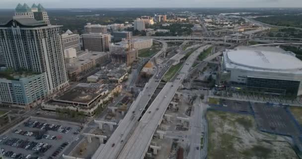 Антена Центру Міста Орландо Флорида — стокове відео