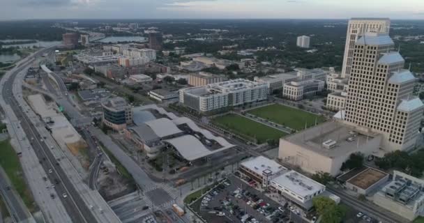 Luchtfoto Van Het Centrum Van Orlando Florida — Stockvideo