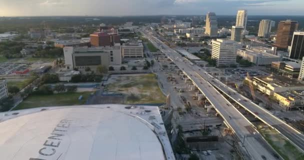 ダウンタウン オーランド フロリダ州の航空 — ストック動画