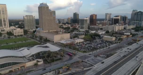 Aerial Downtown Orlando Florida — Stock Video