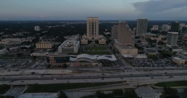 Aerial Downtown Orlando Florida — Stock Video