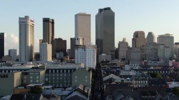 Luchtfoto Van New Orleans Louisiana — Stockvideo