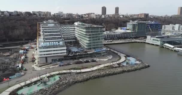 Aerial Condos Waters Edge Port Imperial New Jersey — Video