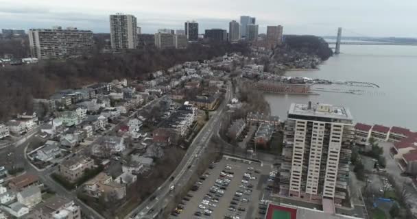 Aerial North Edgewater New Jersey — Stock Video