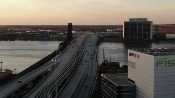 Aerial Jacksonville Florida — Stock Video