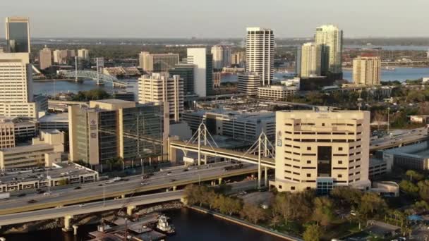 Antenn Från Jacksonville Florida — Stockvideo