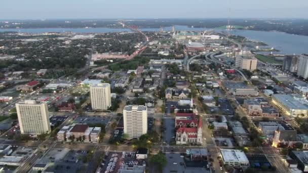 Luchtfoto Van Jacksonville Florida — Stockvideo