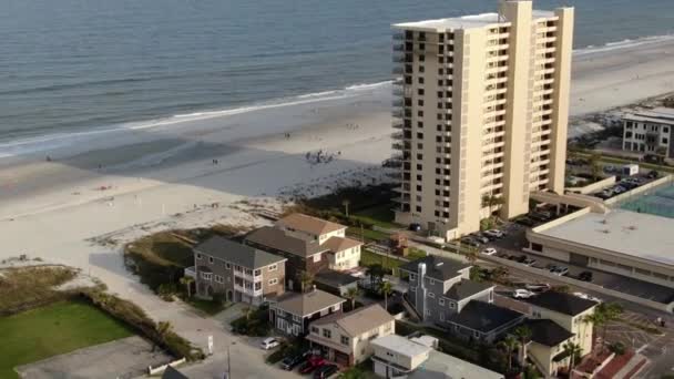 Aerial Jax Beach Jacksonville Florida — стоковое видео