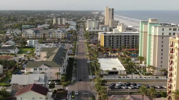 Jax海滩和Jacksonville的空中 佛罗里达州 — 图库视频影像