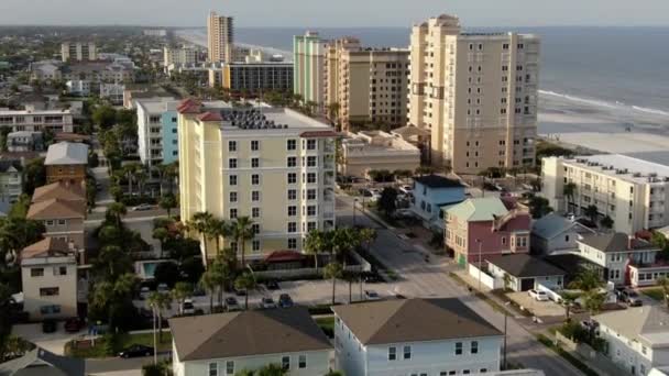 Aerial Jax Beach Jacksonville Florida — Stock Video