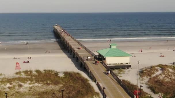 Aérea Jax Beach Jacksonville Florida — Vídeos de Stock