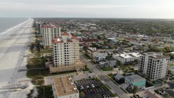 Aerial Jax Beach Jacksonville Florida — стоковое видео