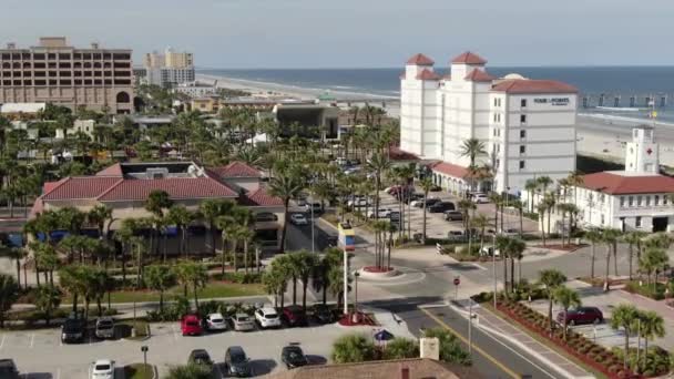 Aerial Jax Beach Jacksonville Florida — Video Stock