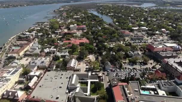 Luchtfoto Van Augustine Florida — Stockvideo