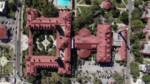 Aerial Flagler College Augustine Florida — Vídeo de Stock