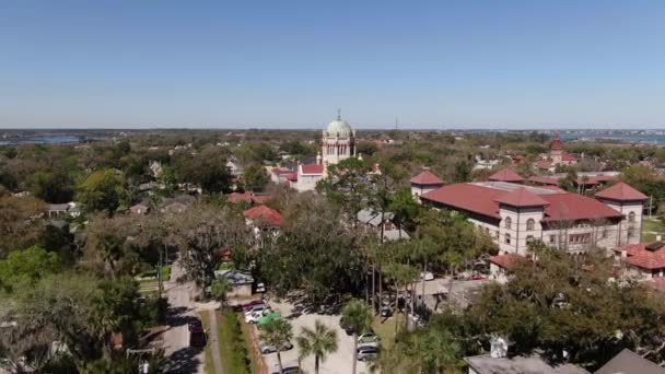 Antenn Från Augustine Florida — Stockvideo